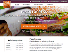 Tablet Screenshot of pizzaexpress-in.de